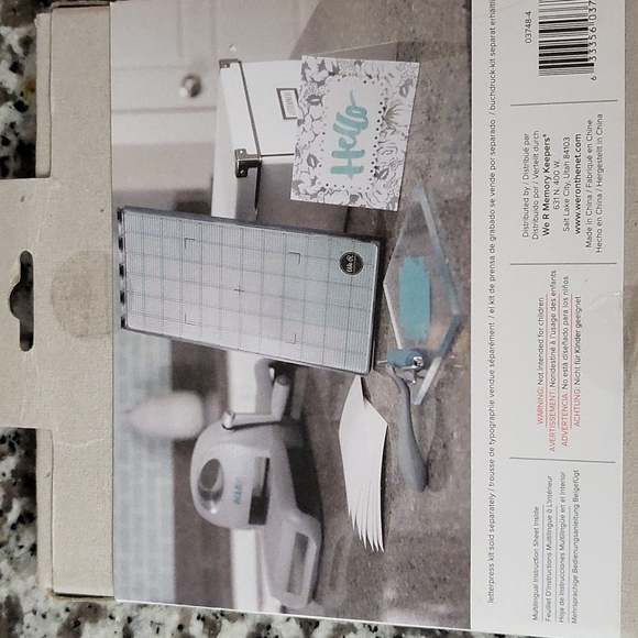 Letter press plates block ABC's 61 pieces Slanted font - Picture 3 of 3